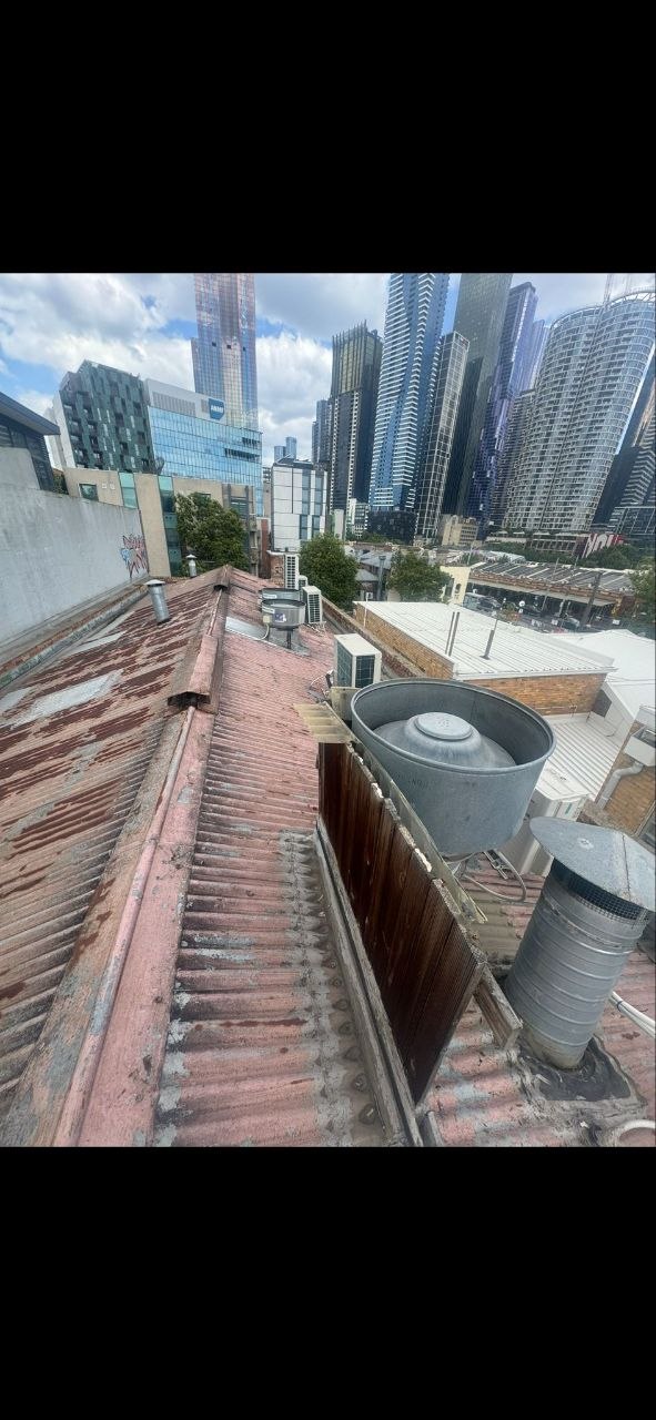Before - Commercial Metal Roof Replacement Melbourne CBD